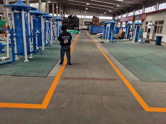 哈爾濱廠區劃線，熱熔標線 標線施工