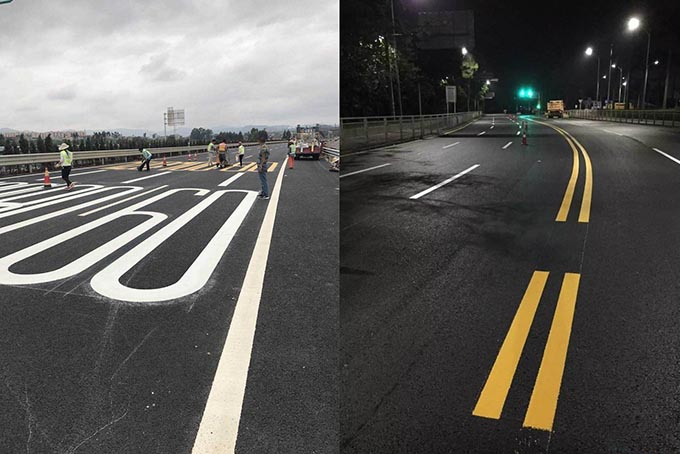 哈爾濱市玫路面劃線專業廠家