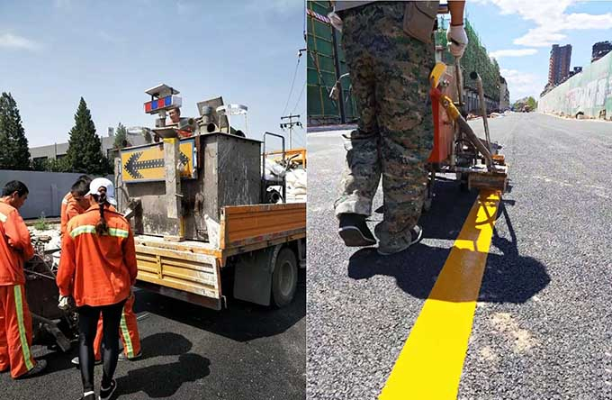 哈爾濱網格劃線，斑馬線，交通劃線價格便宜