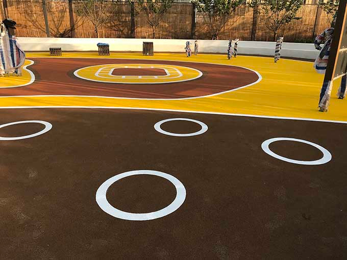 哈爾濱公園景區(qū)道路標(biāo)線劃線