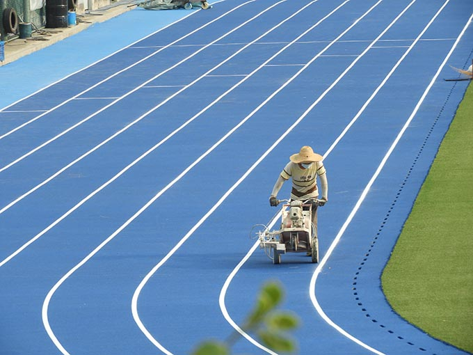哈爾濱運動場地劃線 專業施工
