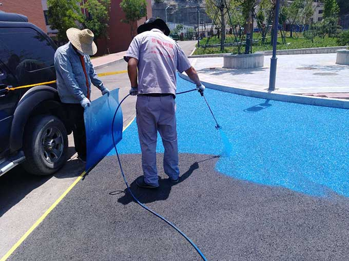 哈爾濱路面瀝青改色翻新 防滑路面