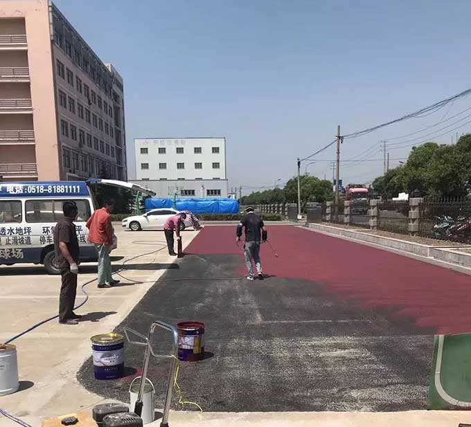 哈爾濱彩色路面 地面改色施工廠家