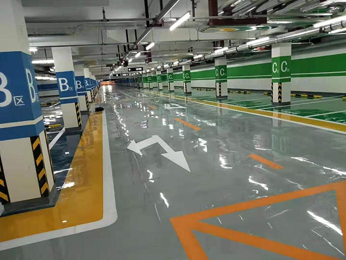 承接地下車庫小區(qū)工業(yè)園停車位劃線