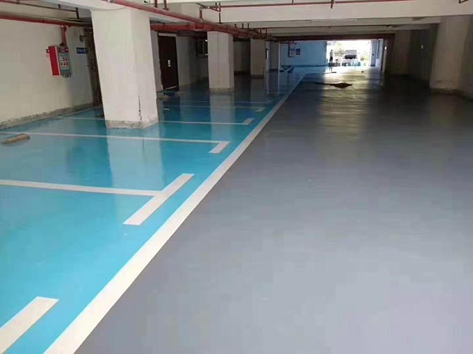 工廠學(xué)校地下車(chē)位劃線 冷漆劃線