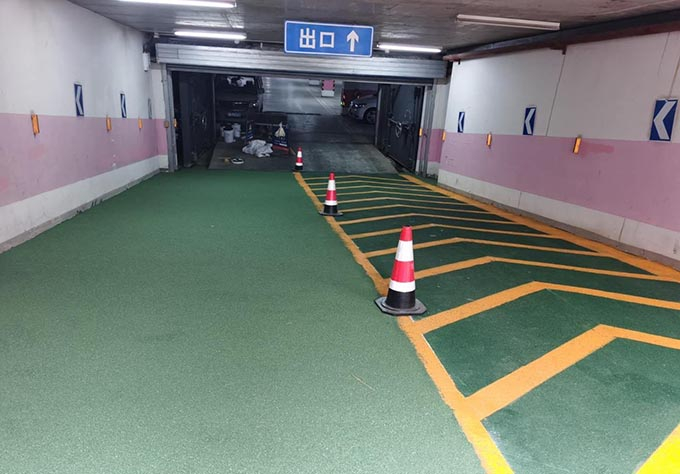 哈爾濱坡道劃線 地下車庫劃線